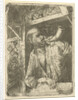 Bakker blows a horn by Adriaen van Ostade
