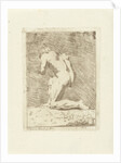 Naked kneeling man by I. Ephraimsz. Dresden