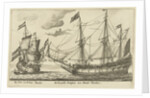 The ships Vergulde Dolfijn and De Kat by Anonymous