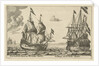 The ships De Parel and De Dubbele Arend by Reinier Nooms