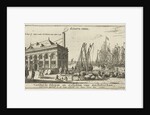 Amsterdam Harbour with the guardhouse by Reinier Nooms