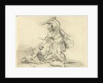 Two Roman soldiers fighting each other by Antonis Aloisius Emanuel van Bedaff