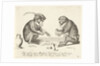 Two monkeys cards by Anonymous