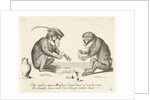 Two monkeys cards by Anonymous