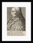 Portrait Bust of Pope Adrian VI with a richly ornamented robe by Hendrik Bary