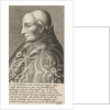 Portrait Bust of Pope Adrian VI with a richly ornamented robe by Hendrik Bary
