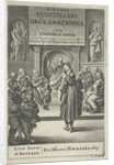 Church interior with clergy by Franciscus Hackius