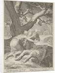 Adam and Eve mourn the death of Abel by Theodorus Schrevelius