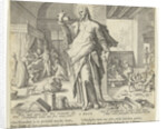 The physician as god by Claes Jansz. Visscher II