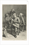 Tavern Scene with smoking farmers by Anonymous