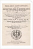 Title page for: Willem Sluiter, Psalms, Psalmen, lof-sangen, ende geestelike liedekens by Anonymous