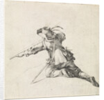 Soldier with rifle left by Philips Wouwerman