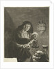 Old woman by candlelight by Joachim von Sandrart