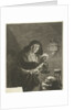 Old woman by candlelight by Joachim von Sandrart