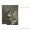 Old woman by candlelight by Joachim von Sandrart