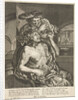 October, Bacchus who drinks wine by Joachim von Sandrart