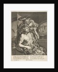 October, Bacchus who drinks wine by Joachim von Sandrart