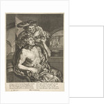 October, Bacchus who drinks wine by Joachim von Sandrart