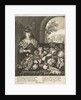 September represented as woman at table laden with fruits and vegetables by Joachim von Sandrart