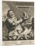 Cook with pie by Joachim von Sandrart