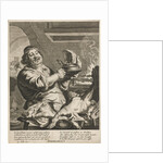 Cook with pie by Joachim von Sandrart