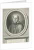 Portrait of St. Francis de Sales, a halo behind his head, he was bishop of Geneva and Annecy, on the pedestal a Bible quote by Nicolas Pitau I