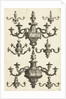 Two large and six small chandeliers, Daniël Marot (I) by Anonymous