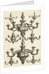 Two large and six small chandeliers, Daniël Marot (I) by Anonymous