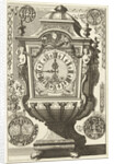 Clock in the form of a rectangular urn, Daniël Marot (I) by Anonymous