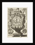 Clock in the form of a rectangular urn, Daniël Marot (I) by Anonymous