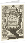 Clock in the form of a rectangular urn, Daniël Marot (I) by Anonymous