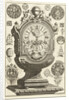 clock on pedestal, crowned with globe, Daniël Marot (I) by Anonymous