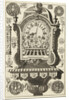 Clock on console awarded bust, Daniël Marot (I) by Anonymous