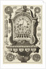 Clock on console awarded bust, Daniël Marot (I) by Anonymous