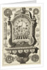 Clock on console awarded bust, Daniël Marot (I) by Anonymous