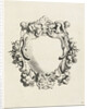 Cartouche with lobe ornament with two children by Clement de Jonghe