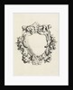Cartouche with lobe ornament with two children by Clement de Jonghe