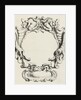 Cartouche with lobe ornament consisting of a large and small compartment by Clement de Jonghe