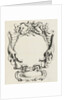 Cartouche with lobe ornament consisting of a large and small compartment by Clement de Jonghe