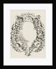 Cartouche with lobe ornament with four children and two angels by Clement de Jonghe