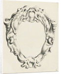 Cartouche with lobe ornament, above and below a mask with gaping mouth by Clement de Jonghe