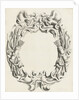 Cartouche with lobe ornament with hunting trophies by Clement de Jonghe