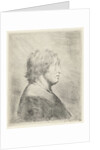 Portrait of a man in profile to the right by Pieter Fransz. de Grebber