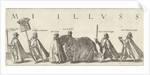 Funeral procession of William of Orange, page 8 by Willem Janszoon Blaeu