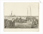 Stranding of the British East Indiaman General Barker in Noordwijk by Louis Bernard Coclers