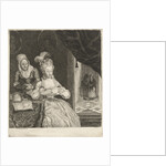 Young woman reading a letter by Louis Bernard Coclers