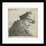 Portrait of an old man with a fur hat by Pieter Jansz. Quast