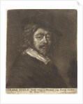 Portrait of Frans Hals with a hat by Workshop of Cornelis van Noorde
