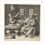 The money weighers and Death by Jacob de Gheyn II