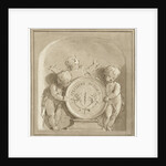 Cherubs with a coat of arms by Jacob de Wit